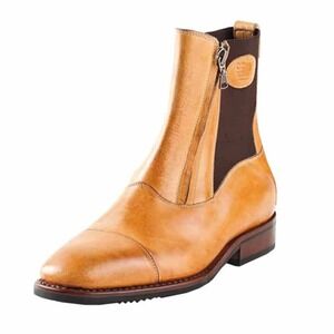DeNiro T03 Otranto‎ short riding boots Tan Size EU 39 Vibram Soles